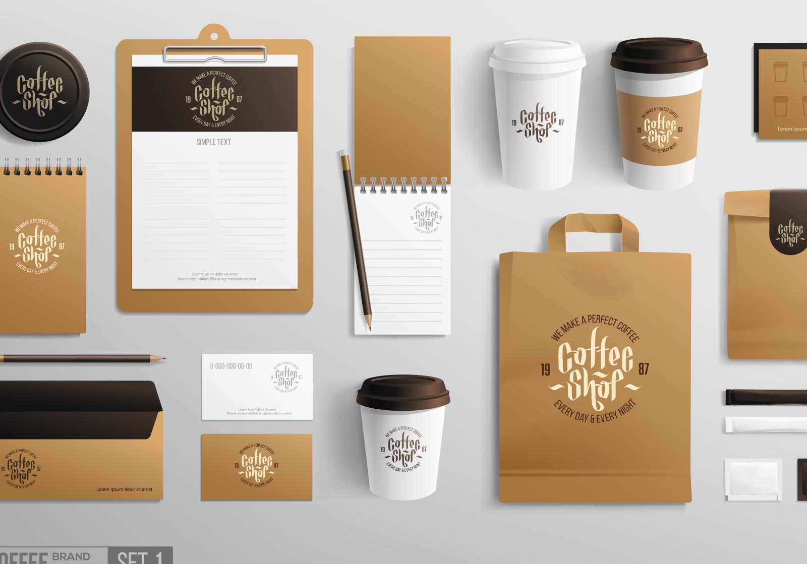 Free 5731+ Coffee Brand Identity Mockup Yellowimages Mockups - Download